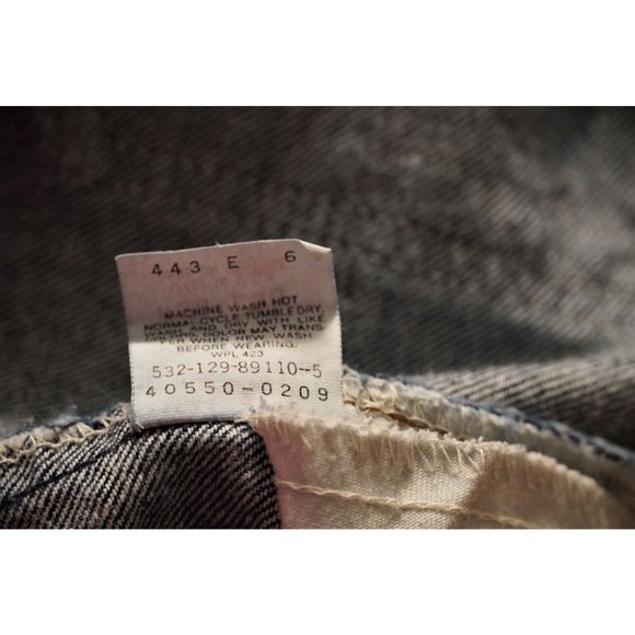 Vintage Levis 550 Acid Washed Jeans Tag 35 x 30 Actual 34 x 30 Mens Orange Tab - Picture 7 of 15